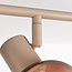 4-lichts verstelbare plafondlamp Dari met ombre glas - beige