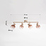 4-lichts verstelbare plafondlamp Dari met ombre glas - beige