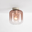 Plafondlamp Soli beige met ombre glas