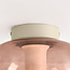 Plafondlamp Soli beige met ombre glas