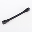 Aftakconnector voor prikkabels - zwart