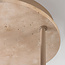 Plafondlamp Carati van travertin (natuursteen) met melkwit glas, 3-lichts - beige