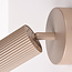 Wandspot Blaze met geribbelde spot - zandbeige