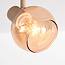 Verstelbare plafondspot Pilou met amber glas - beige