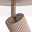 3-lichts verstelbare plafondlamp Blaze met geribbelde spots - zandbeige