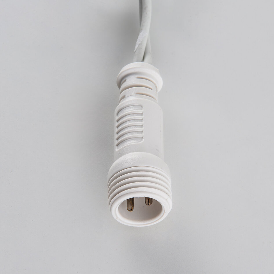 IJspegelverlichting koppelbaar | vanaf 3 meter | 114 LEDs | warm wit met twinkel | wit snoer | rubber