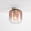 Plafondlamp Soli beige met ombre glas