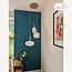 Hanglamp Viola 3-lichts - opaal glas en beige