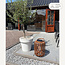 Solar lantaarn Solari met bamboe look - oplaadbaar en dimbaar