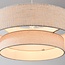Hanglamp Tina met gelaagde stoffen kap