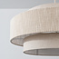 Hanglamp Tina met gelaagde stoffen kap
