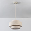 Hanglamp Tonio met gelaagde linnen kap