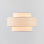 Hanglamp Tonio met gelaagde stoffen kap