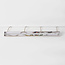 Hanglamp Frida beige met geribbeld glas, 4-lichts