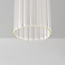 Hanglamp Frida beige met geribbeld glas, 4-lichts