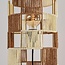 Staande lamp Ines met gevlochten touw - beige en bruin