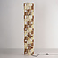 Staande lamp Ines met gevlochten touw - beige en bruin