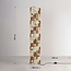 Staande lamp Ines met gevlochten touw - beige en bruin