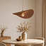 Hanglamp Roses met gevlochten bamboe - bruin