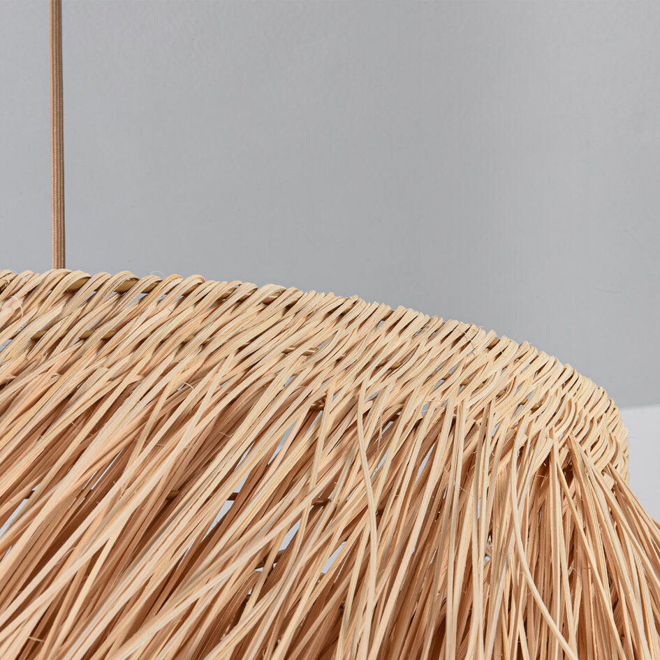 Hanglamp Katrien met speelse rotan kap - naturel