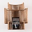 Wandlamp Navira van handgevlochten touw - naturel