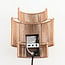 Wandlamp Navira met stekker van handgevlochten touw - naturel