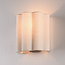 Wandlamp Masja met geplooide linnen kap