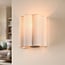 Wandlamp Masja met geplooide linnen kap