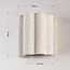 Wandlamp Masja met geplooide linnen kap