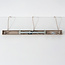 Hanglamp Klari beige met melkwit glas, 3-lichts