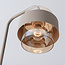 Vloerlamp Kodee beige met amber glas