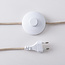 Vloerlamp Kodee beige met amber glas
