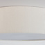 Plafondlamp Paulina met geribbelde fluwelen kap - beige