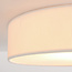 Plafondlamp Paulina met geribbelde fluwelen kap - beige