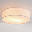 Plafondlamp Jantine met stoffen kap - beige