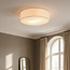 Plafondlamp Jantine met stoffen kap - beige