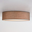 Plafondlamp Jantine met stoffen kap - taupe
