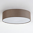 Plafondlamp Jantine met stoffen kap - taupe