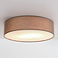 Plafondlamp Jantine met stoffen kap - taupe