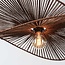 Hanglamp Janah met handgevlochten papieren kappen - bruin