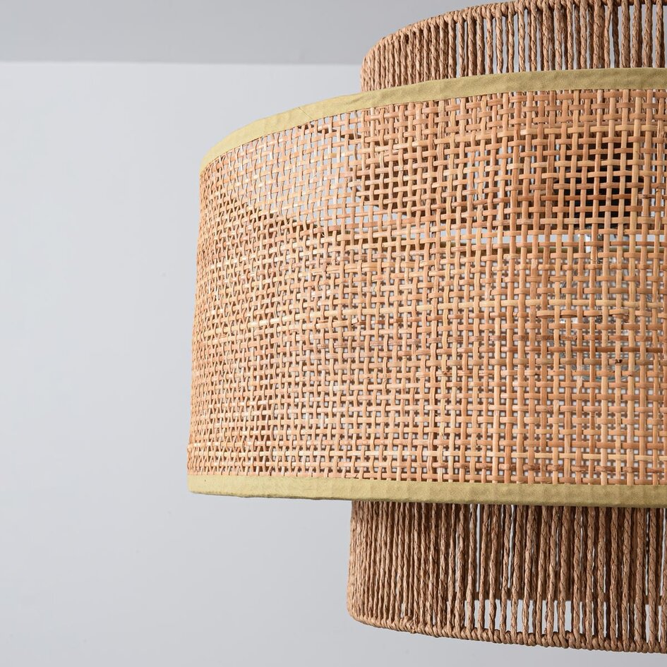 Hanglamp Nirvia met bamboe kap - bruin