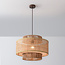 Hanglamp Nirvia met bamboe kap - bruin