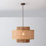 Hanglamp Nirvia met bamboe kap - bruin