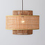 Hanglamp Nirvia met bamboe kap - bruin