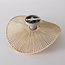 Plafondlamp Roberta met handgevlochten papieren kap - beige