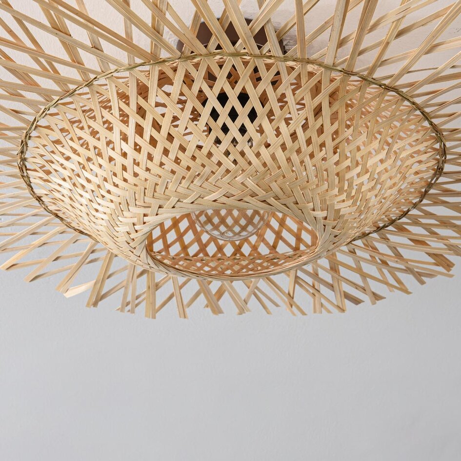 Plafondlamp Shirley van bamboe - naturel