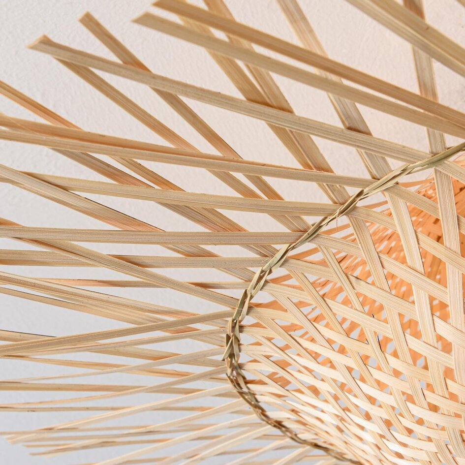 Plafondlamp Shirley van bamboe - naturel