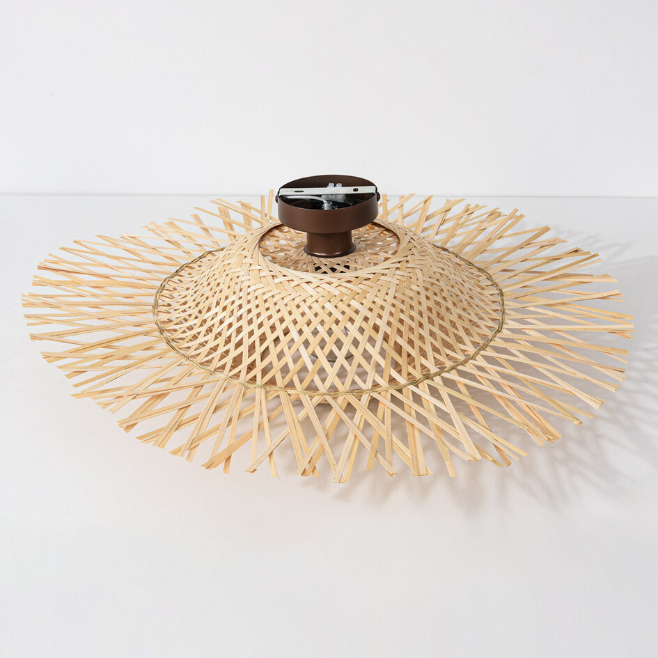 Plafondlamp Shirley van bamboe - naturel