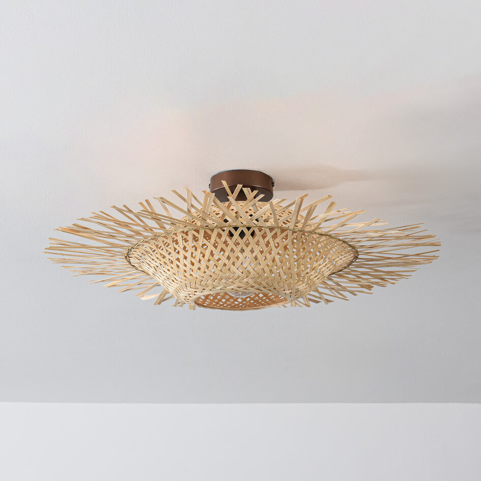 Plafondlamp Shirley van bamboe - naturel
