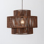 Hanglamp Sumi met handgevlochten kap - bruin
